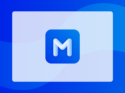 Letter M app icon