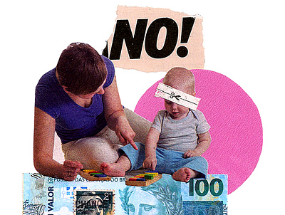 'You don't have more than that' art artist artmajeur baby child colagem collage collage art collageart collageonpaper contemporaryart kid love mom mother photography retro type typography vintage