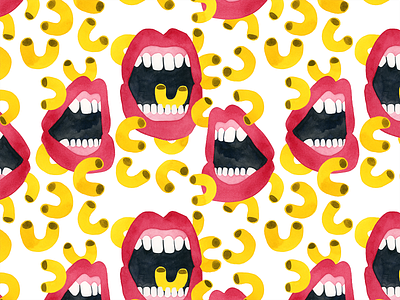 Mouth pattern macaroni mouths pattern surface pattern