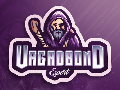 Vagabond Esport esport esport logo fantasy fortnite gandalf illustrator logo mascot mascot design mascot logo sports logo vector wizard