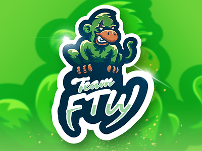 Team FTW ape esport esport logo illustrator logo mascot mascot design mascot logo monkey monkey logo sports logo vector