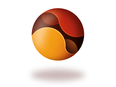 Red Ball degrade design golden ratio illustrator shapes vector