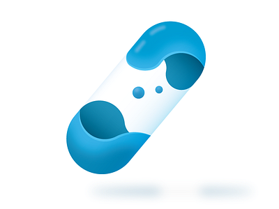 Blue Pill degrade design golden ratio illustration illustrator shapes vector
