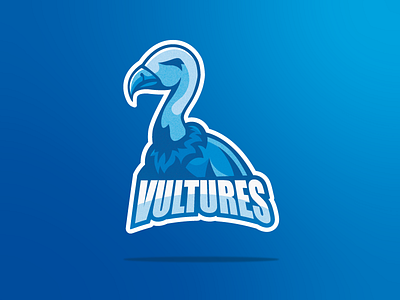 Vultures bird blue design eagle illustration illustrator logo shapes vector vulture
