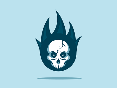 Skull design illustrator logo shapes vector
