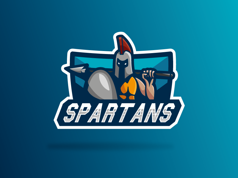 Spartans mascot design mascot logo logo illustration mascot design shapes vector illustrator