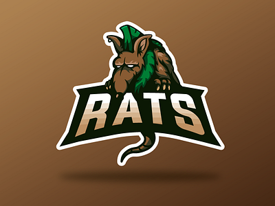 Rats illustrator logo mascot mascot design rats shapes vector