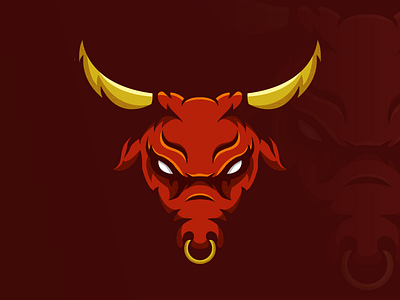 Bull design esport illustrator logo mascot mascot design mascot logo shapes vector
