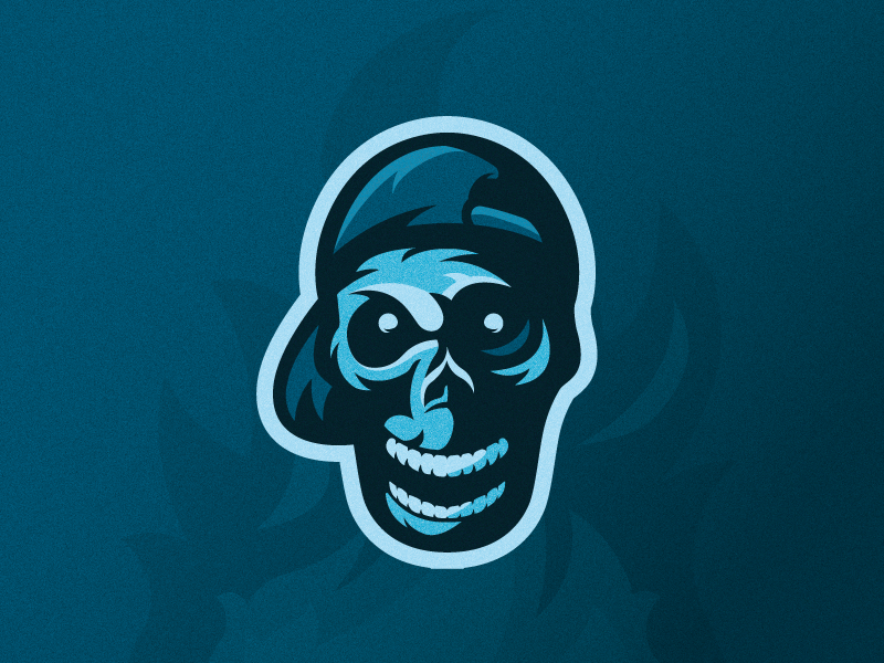 Cool Skull esport mascot logo mascot design mascot design logo shapes vector illustrator