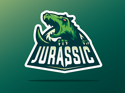 Jurassic design dinosaur dinosaurs esport illustrator jurassic jurassic park logo mascot mascot design mascot logo shapes vector