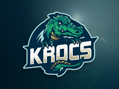 Krocs alligator crocodile esport illustrator logo mascot mascot design mascot logo reptile sport logo sport team vector