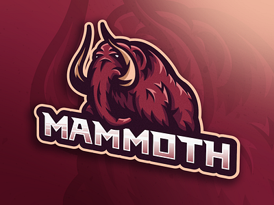 Mammoth elephant elephant logo esport esport logo illustrator logo mammoth mascot mascot design mascot logo sports logo vector