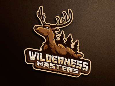 Wilderness Masters buck deer deer logo esport esports logo illustrator mascot mascot design mascot logo sports logo wilderness