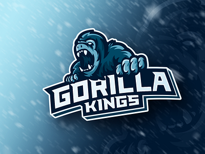 Gorilla Kings ape branding esport esport logo esports logo gorilla illustrator mascot mascot design mascot logo monkey monkey king monkey logo sports logo vector