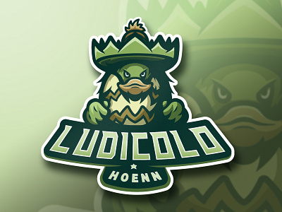 Ludicolo esport esport logo esports logo illustrator logo mascot mascot design mascot logo pokemon sports logo vector