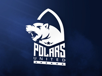 Polars United bear bearlogo bears branding illustrator logo mascot mascot design vector
