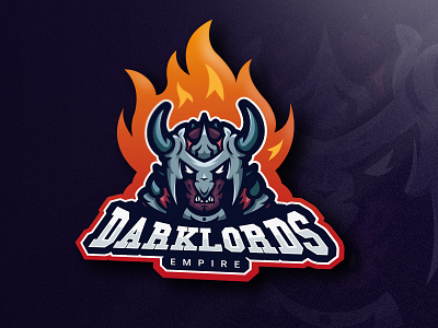 Darklords dark esport esport logo evil fantasy illustrator logo mascot mascot logo metal sports logo vector