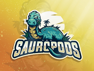 Sauropods branding design dinosaur dinosaurs esport esport logo illustration illustrator logo mascot mascot logo sport vector