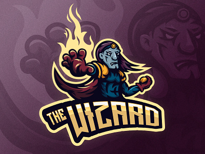 The Wizard esport esport logo fantasy fantasyart illustrator logo magic magician mascot mascot design mascot logo sports logo vector wizard