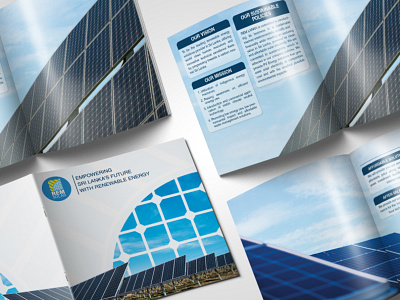 REM Solar | Corporate Profile Design art direction booklet business corporate profile graphic design illustrator photoshop solar solar company solar panel visual design