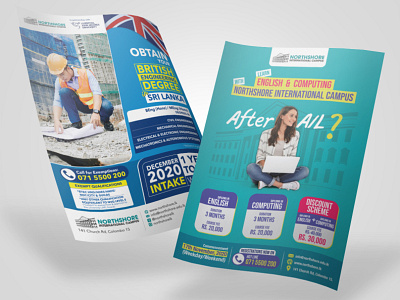 Northshore College | Brochure Design brochure business campus design graphic design illustrator leaflet photoshop university visual design