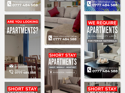 Apartments.lk | Social Media Posts Design