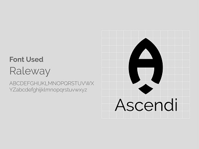 Ascendi Logo Type & Grid app branding design digital illustration grid icon logo minimal software typography ui ux vector