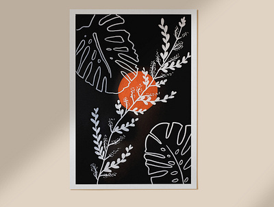 Flowers - Line Art Illustration art branding design digital art digital illustration flowers illustration illustrator markers minimal photoshop posca posca pens vector