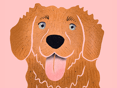 Furry Friends Club - The Good Boy - NFT Cryptoart bulgarian dog dog illustration good boy illustration nft nft art nft artist nft bulgaria nft drop nft illustration opensea pink dog procreate