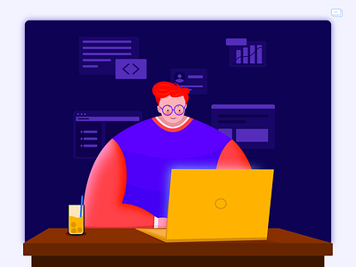 Developer character concept design dribbble dribbble best shot illustration latest character design minimal web website