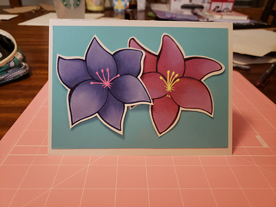 greeting card cards homemade flowers