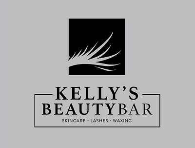 Dribbble design portfolio Kellys Beauty Bar 02 branding branding and identity design illustrator logo minimal typography
