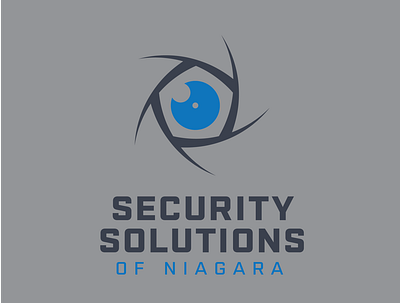 Security Solutions of Niagara branding branding and identity design illustrator logo minimal typography