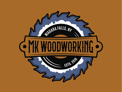 MK Woodworking branding branding and identity icon illustrator logo typography