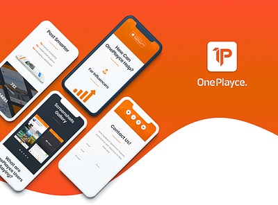 OnePlayce app branding design development icon illustration logo ui ux vector web