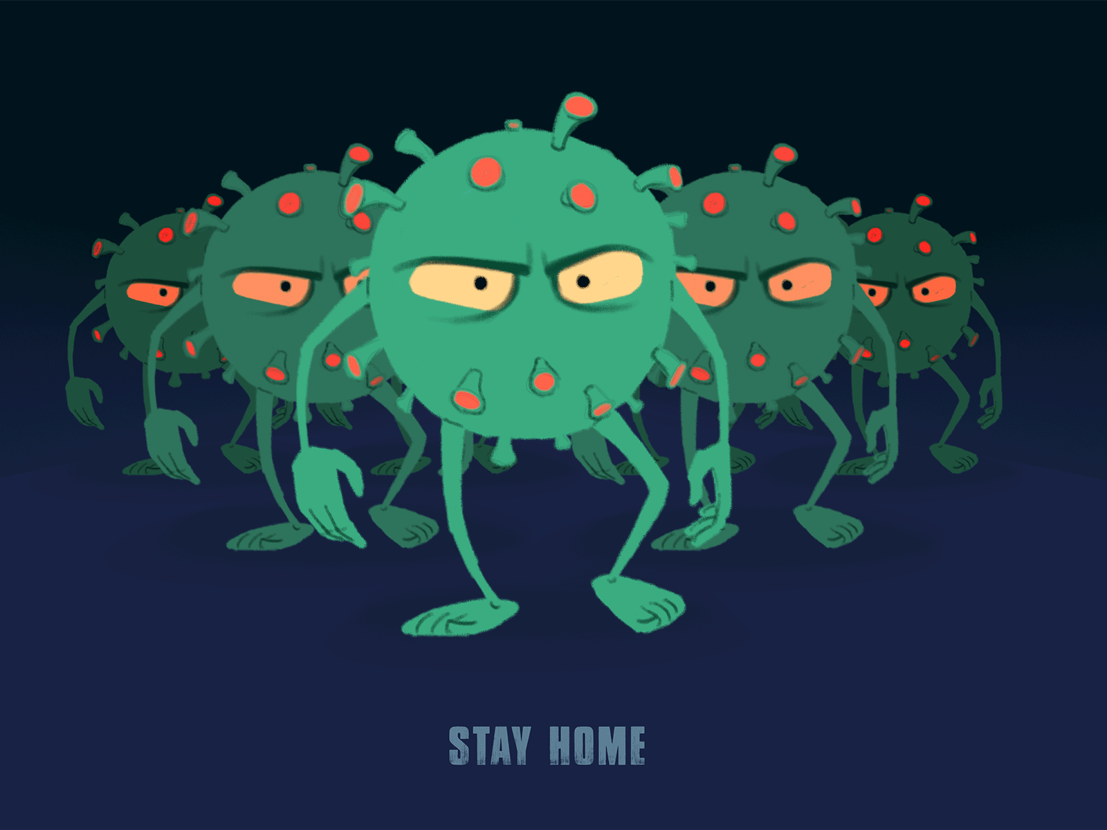 STAY HOME 2d animation animation character animation coronavirus covid19 gif illustration stay home virus