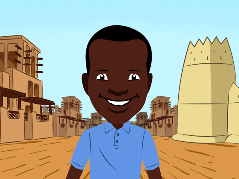 Moses Mande | 2D Animated Intro #2 2d animation after effects animation character animation gif vector based