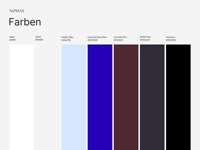 Nømas — Color Palette branding color palette graphic design music