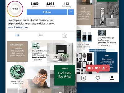 Instagram Grid content instagram instagram post social media typography