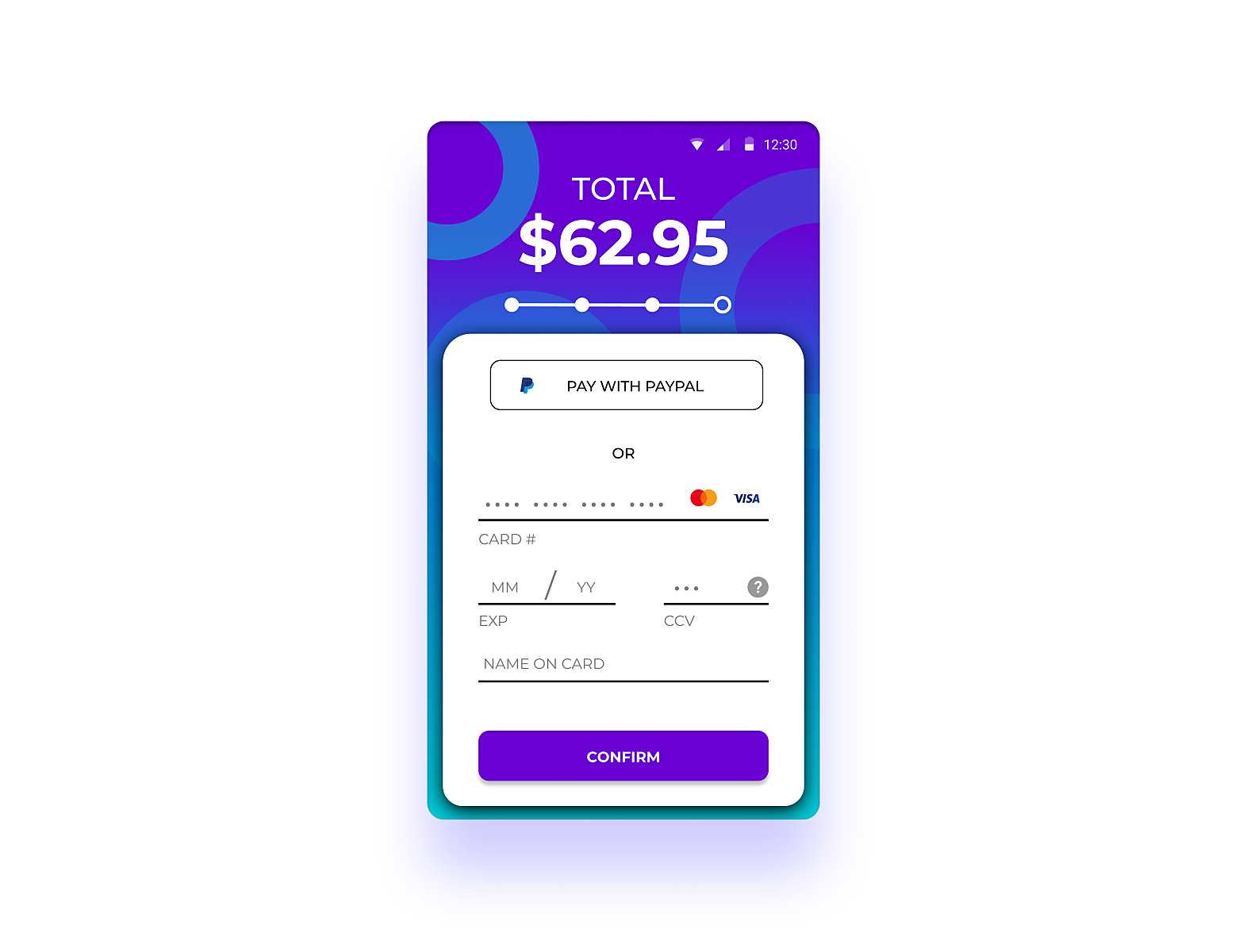 CheckOut - Payment Details by syd-the-kid - on Dribbble