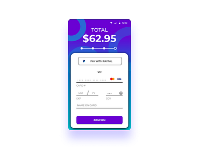 CheckOut - Payment Details app dailyui dailyui002 dailyuichallenge design illustrator typography uiux vector