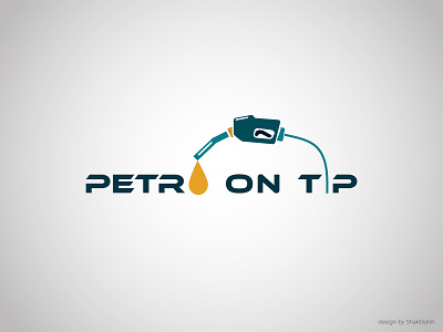 Petro On Tip Logo Design adobe illustrator ai art branding design illustration logo rathod shakti shaktisinh vector