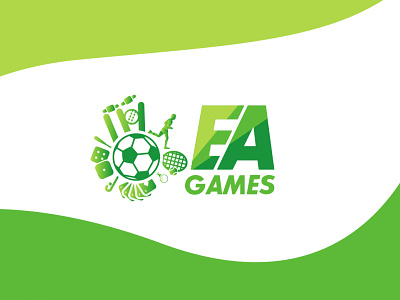 EA Games Logo Design adobe illustrator ai art design illustration logo rathod shakti shaktisinh vector
