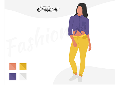 Fashion Model adobe illustrator advertisement art beatiful clothes design illustration model vector