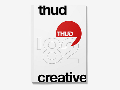 THUD Book Cover Mock Up Minimalist