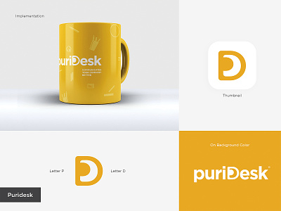PURIDESK artwork bahreisy branding design designer flat freelancer indonesia logo puridesk syarif