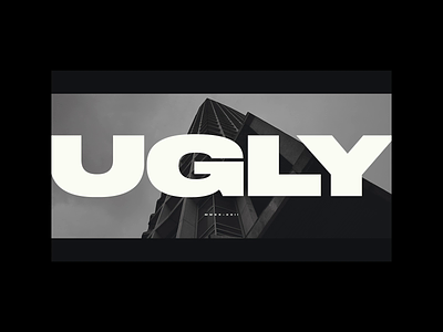 "UGLY" — A short film on London's iconic Brutalism architecture brutalism brutalist buildings cold credits dark direction film large type london minimal moody movie sad titles trailer typography ugly video