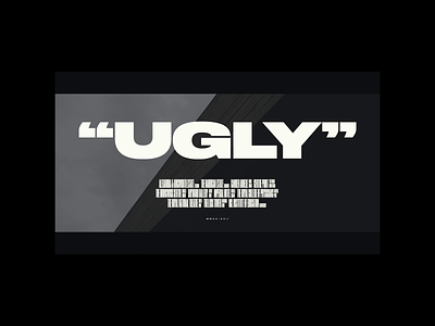 "UGLY": Behind the Scenes: Type Experiments architecture beauty big type brutalism brutalist buildings colour grading credits dark fat type film london minimal minimalist movie overlay retro titles typography ugly