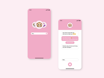 Zoo - Talk with strangers app mobile ui ux