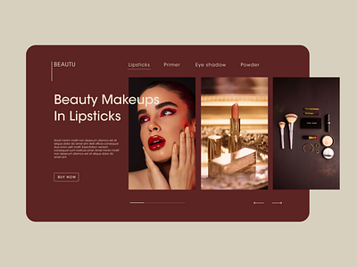 Web Design - Makeups design ui web website